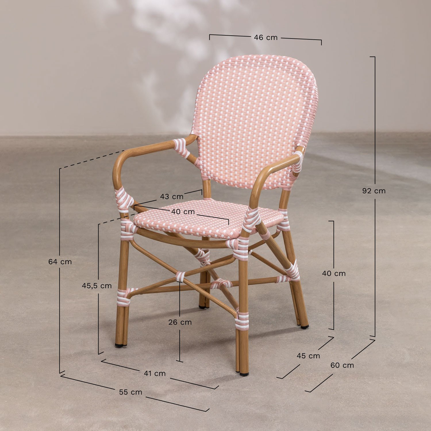 Synthetic wicker garden chair Alisa Bistro SKLUM