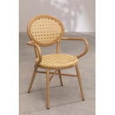 Set  of Round Table (Ø75 cm) & 2 Synthetic Rattan Garden Chairs Siena , thumbnail image 5
