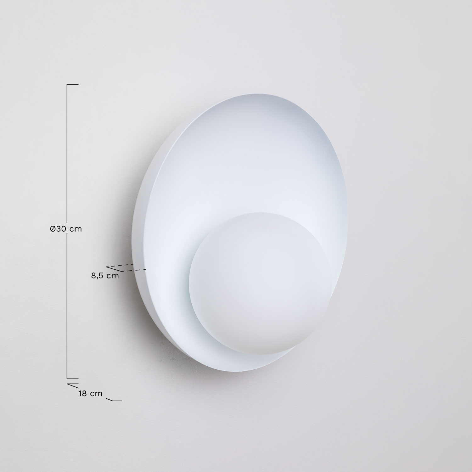 Wall Sconce Guatte, MEASURES