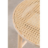 Rattan & Wood Round Side Table Riolut, thumbnail image 4