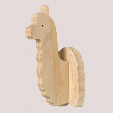Wooden Wall Coat Rack Pypa Kids Llama - Sklum