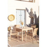 Set of 4 Eika Outdoor Chairs &  Extendable Outdoor Table (90cm -180cm) Starmi, thumbnail image 1