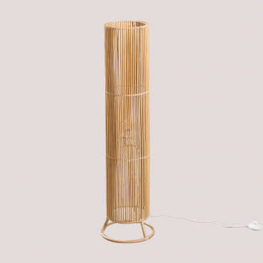 Nuwas Rattan Floor Lamp Natural - Sklum