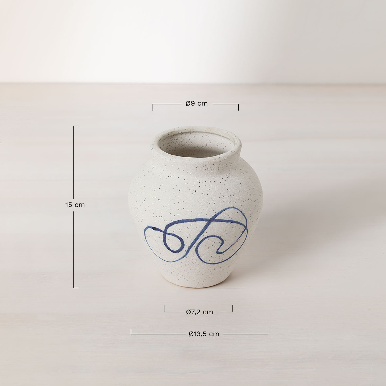 Ceramic Vase Galtt , MEASURES