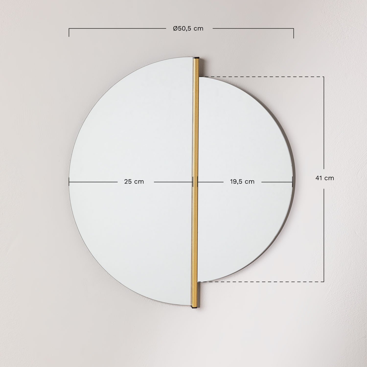 Wall Mirror Jasmine, MEASURES
