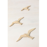 Set of 3 Decorative Figures in Pine Wood Juno, thumbnail image 2