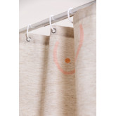 Linen Shower Curtain Monleonette, thumbnail image 4
