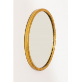 Round Wall Mirror in Metal Ferne, thumbnail image 2