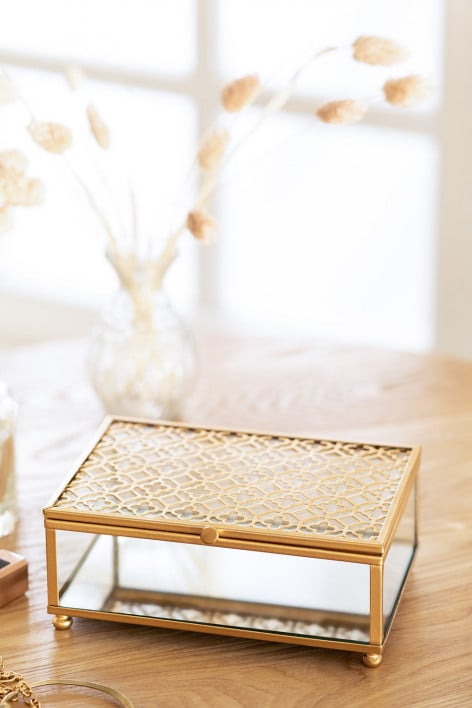 Sofie glass jewelry box