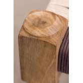 Wooden Macramé Foot Stool Onik , thumbnail image 5