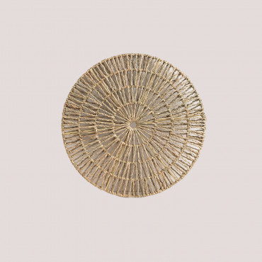 Bamboo Decorative Plate Yinka Ø35 Cm - Sklum