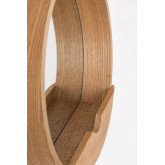 Round Wall Mirror with Wooden Shelf Vern , thumbnail image 4