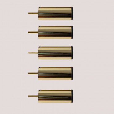 Set Of Legs For Modular Sofa Kata Yellow Gold & Set Of 5 Legs (for Kata Corner Module) - Sklum