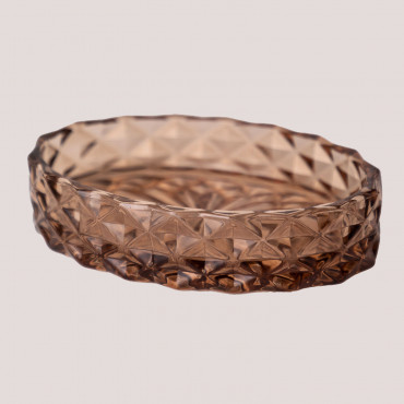 Glass Soap Dish Ovie Pink - Sklum