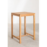 Square Teak Wood High Table Pira (70X70 cm)  , thumbnail image 2