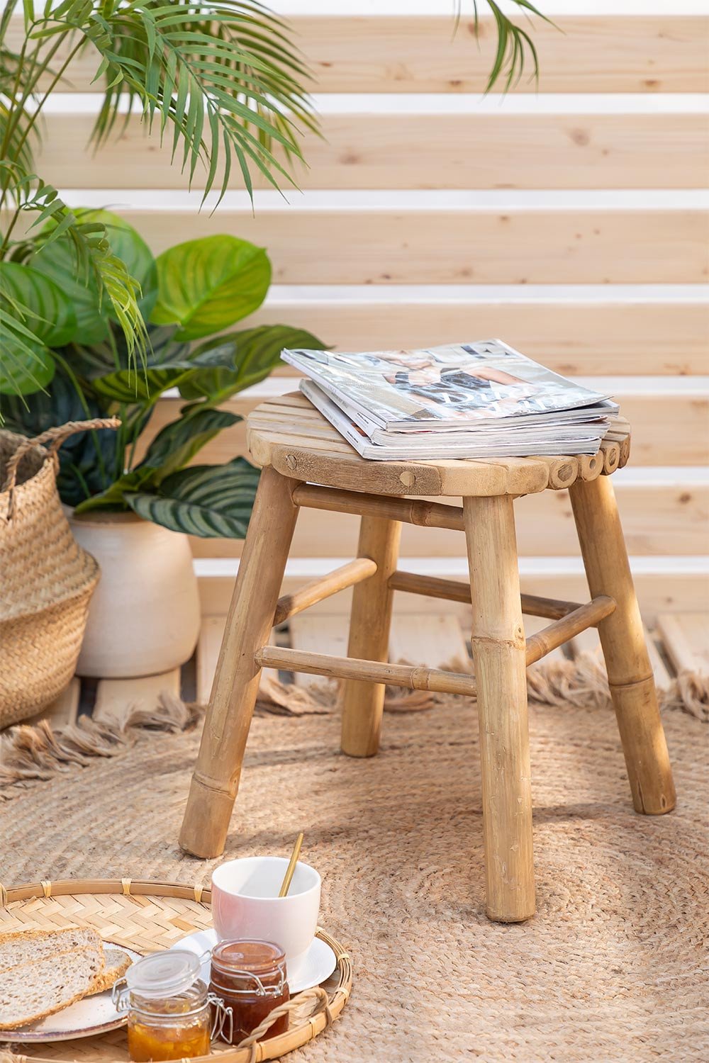 low garden stool