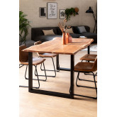  Recycled Wood Rectangular Dining Table (180 x 100 cm) Sami, thumbnail image 1