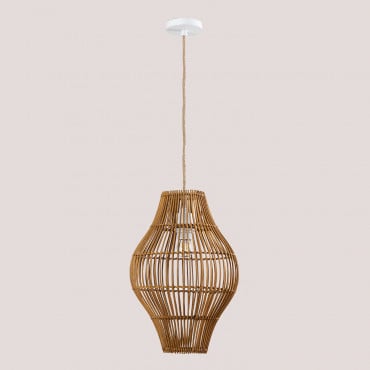 Rattan Ceiling Lamp Maope Natural - Sklum