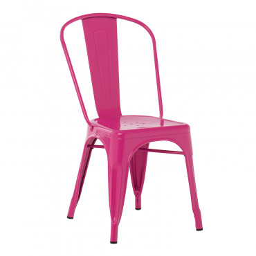 Lix Stackable Chair Pink Yarrow - Sklum
