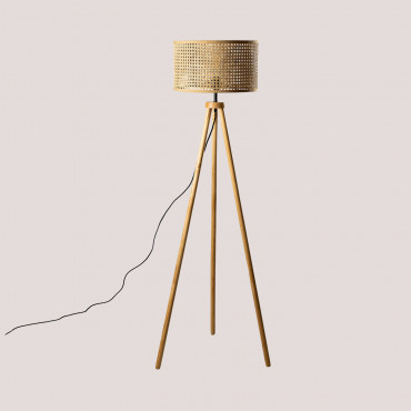 Floor Lamp Serri Brown Natural - Sklum