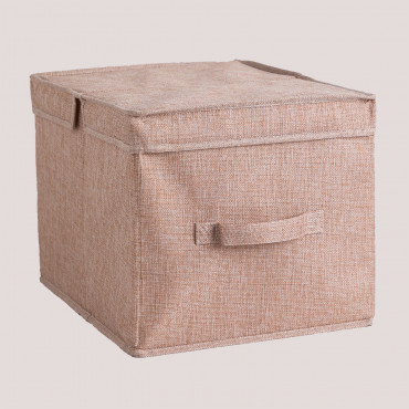 Organiser Box With Lid Tarinna Pink - Sklum
