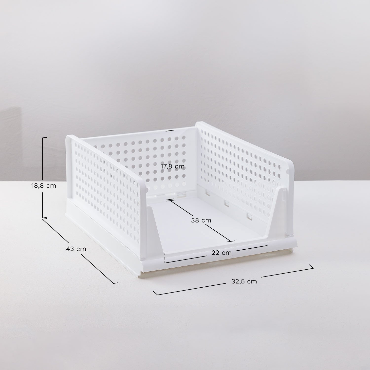 Set of 3 Evadin clothing organizers, MEASURES