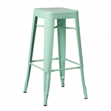 Pack 2 High Stools (76 Cm) Lix Green Mint - Sklum