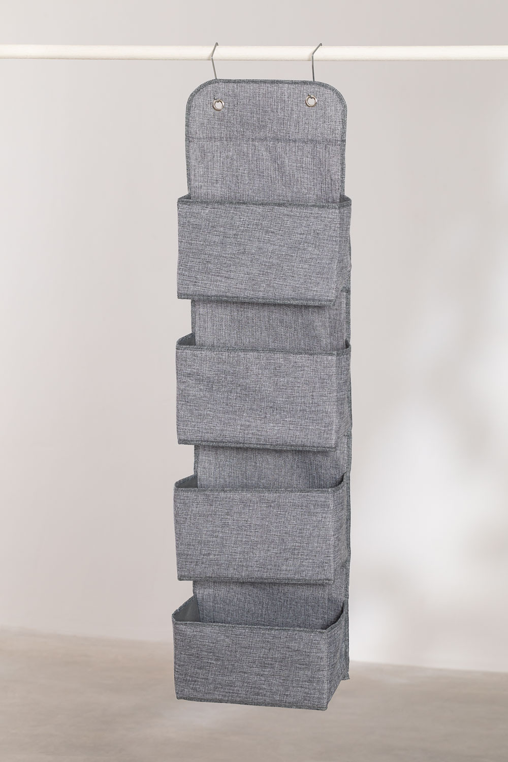 Dunnes Stores  Grey 6 Hanging Shelf Storage