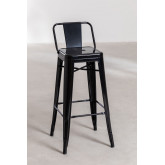 High Steel Stool with Backrest LIX , thumbnail image 1