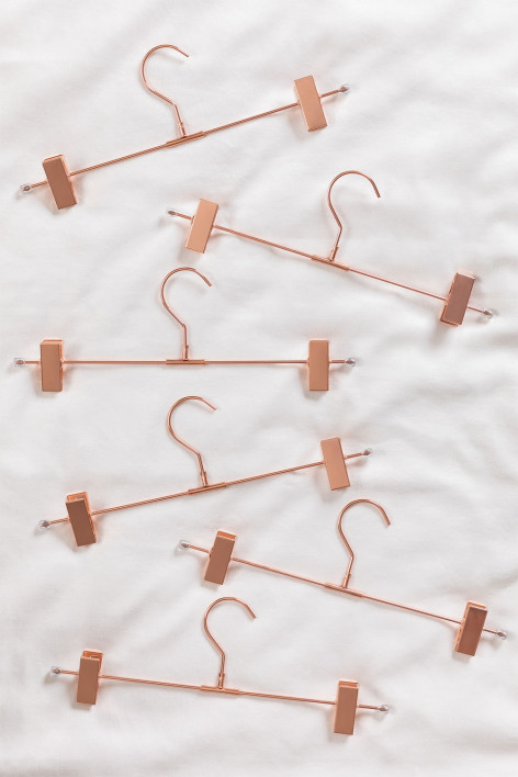 Set of 6 Metallic Clip Hangers Gärde