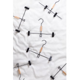 Set of 6 Clip Clothes Hangers with Säly , thumbnail image 2