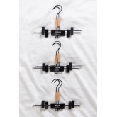 Set of 6 Clip Clothes Hangers with Säly , thumbnail image 3