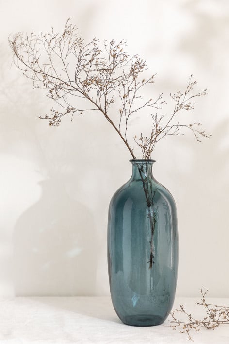 Recycled glass vase Lumas