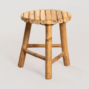 Low Bamboo Stool Barlou Bamboo - Sklum