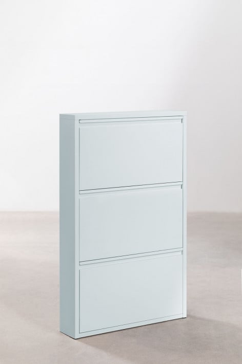 Logan Steel Shoe Rack - Blue Mist