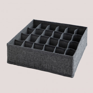 Textile Organizer (35x30 Cm) Guat Dark Grey - Sklum