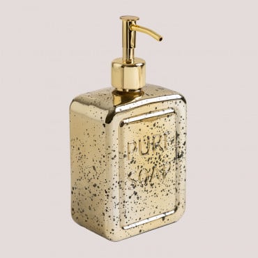 Glass Soap Dispenser Moes Golden - Sklum