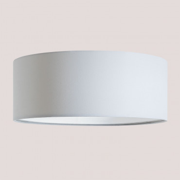 Fabric Ceiling Light Dustyn White - Sklum