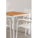 Square Table Set (90x90 cm) and 4 Archer Garden Chairs, thumbnail image 3