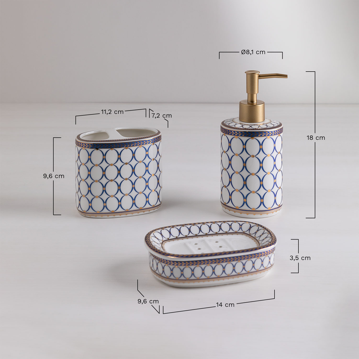 Ceramic Bathroom Set Marbella SKLUM