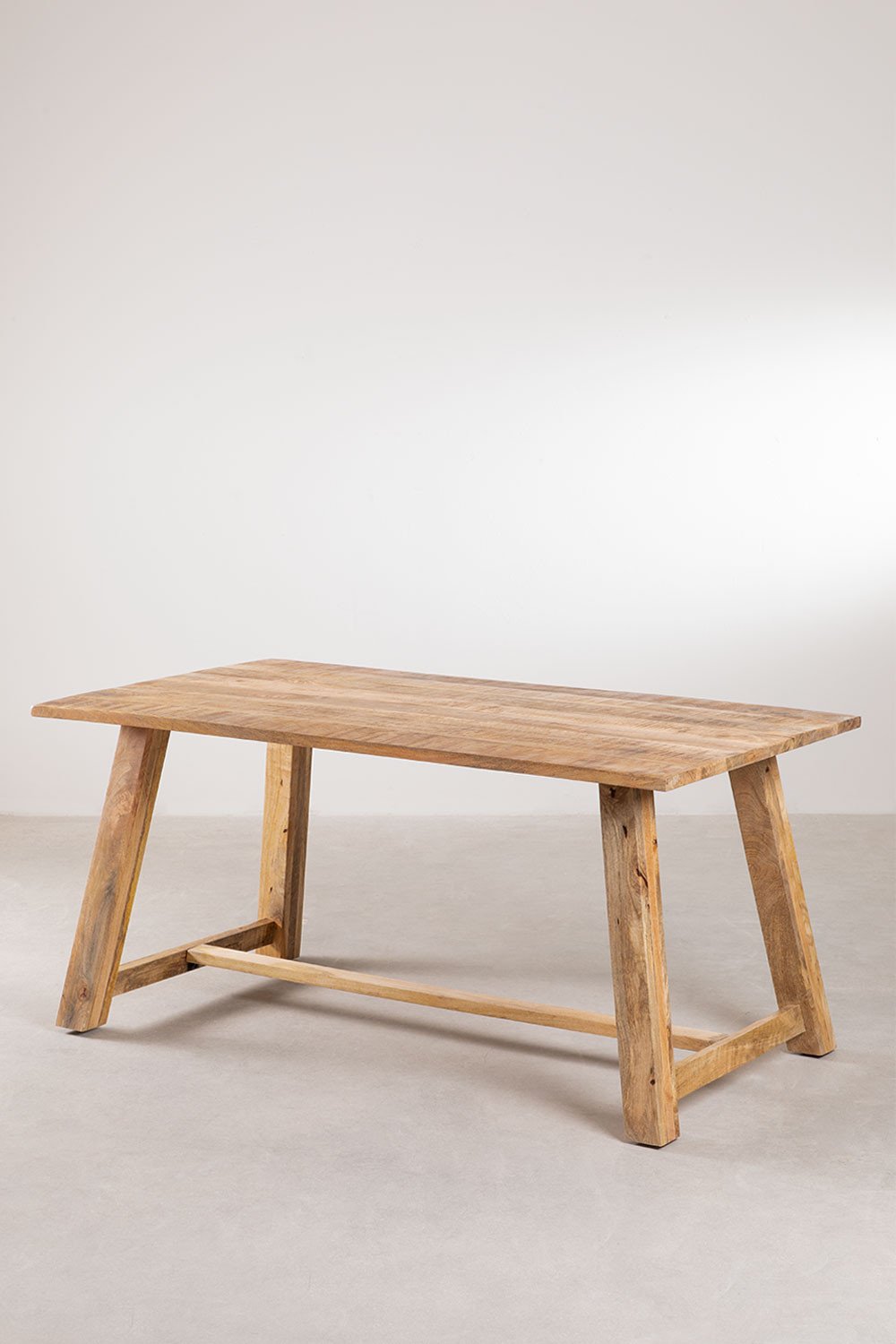 Mango Wood Rectangular Dining Table (160 x 90 cm) Zarek - SKLUM
