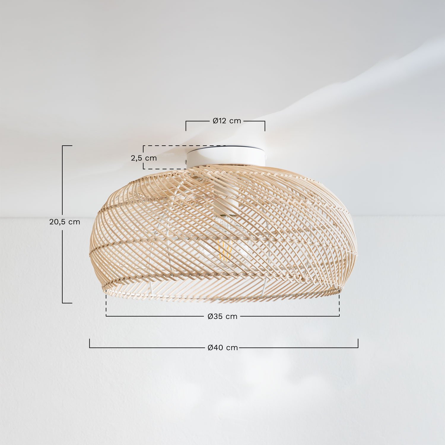 Waresa ceiling light, MEASURES