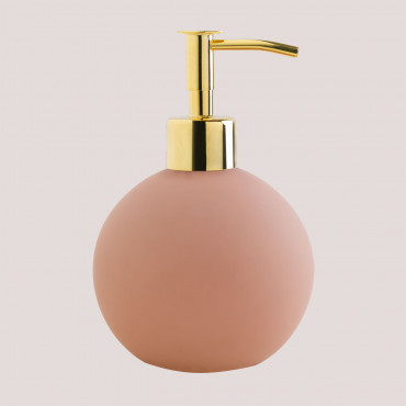 Glass Soap Dispenser Bamboi Light Pink - Sklum