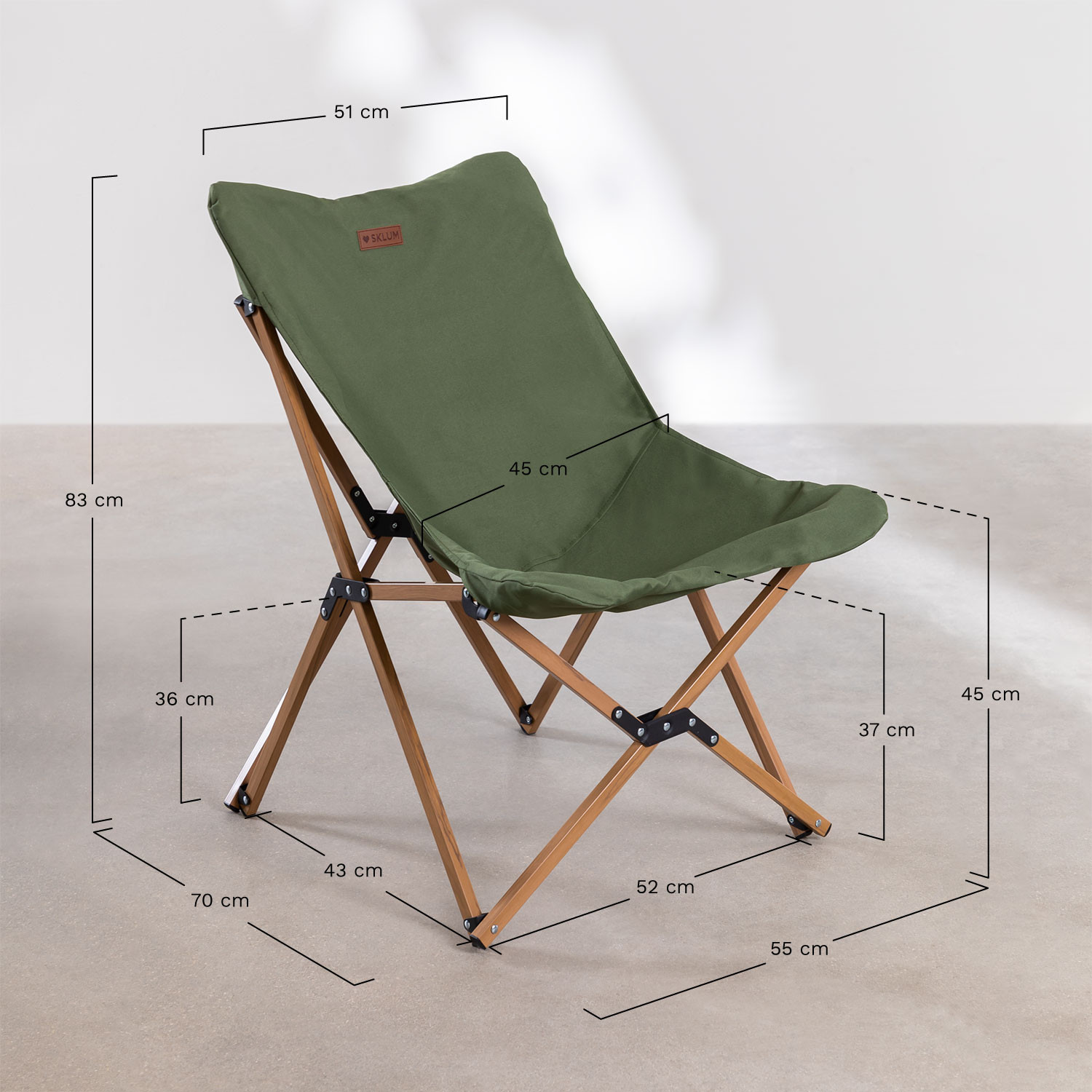 foldable armchair