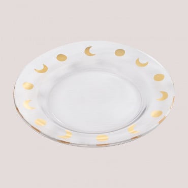 Pack Of 4 Glass Plates Exton Clear - Sklum