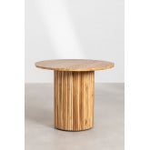 Round Dining Table in Teak Wood (Ø100 cm) Randall, thumbnail image 1