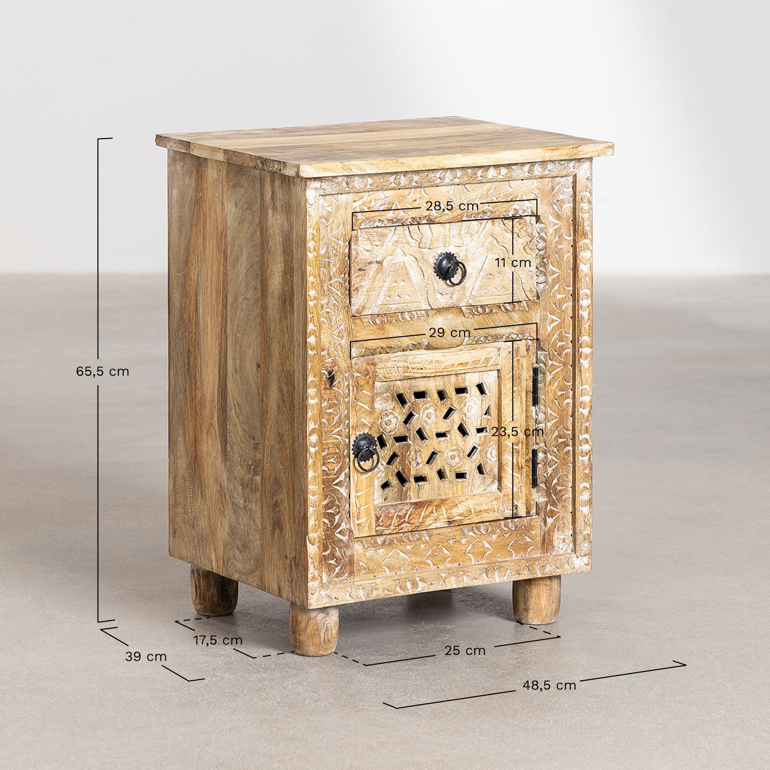 Wooden Bedside Table Karachi Style SKLUM