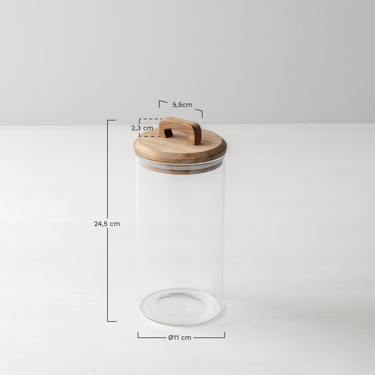 Glass Jar Roser, MEASURES