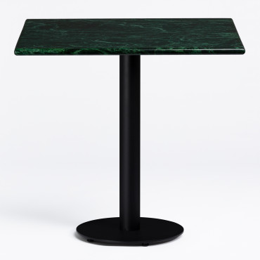 Square Marble Bar Table Rocher Green Marble & ~60 Cm - Sklum