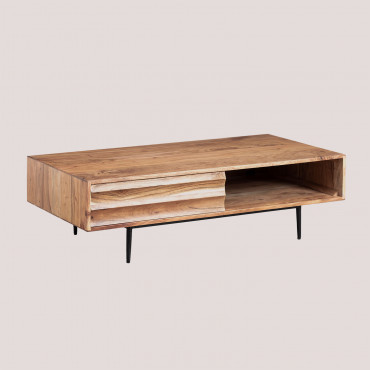 Petter Acacia Wood Coffee Table Acacia Brown - Sklum